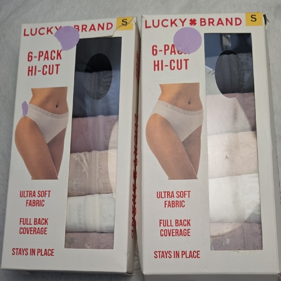 Lucky Brand WomansHi-Cut  6-Pack - Blue, White, Gray - Picture 1 of 2